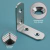 Stainless Steel 90° L-Shaped Corner Bracket Reinforcement Support