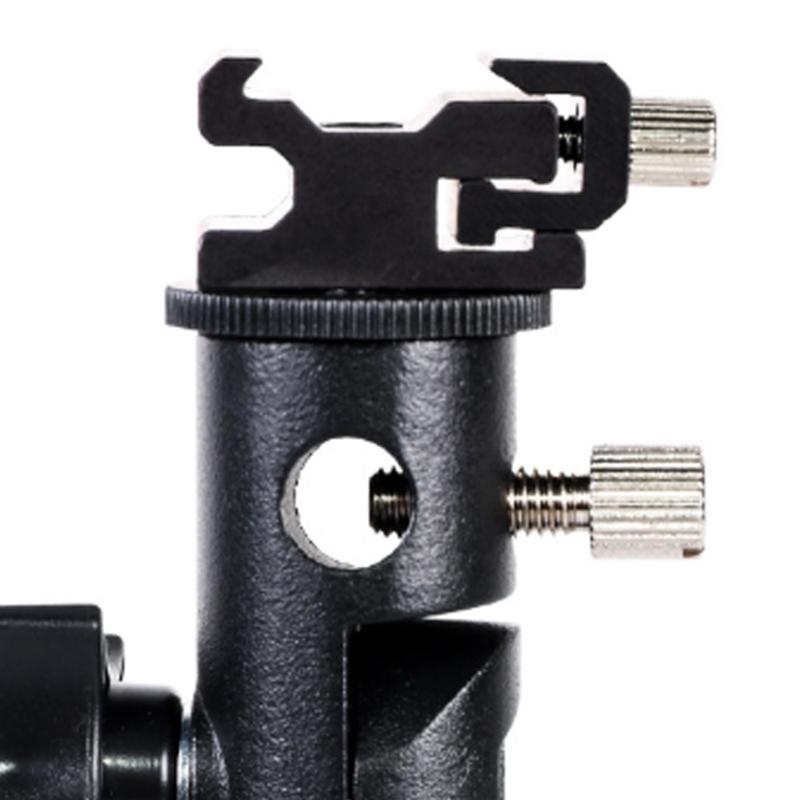 Reflective Soft Light Umbrella Photography Lamp Stand Flash Lamp Holder Metal Hot Shoe Top Bracket Mounting Accessories