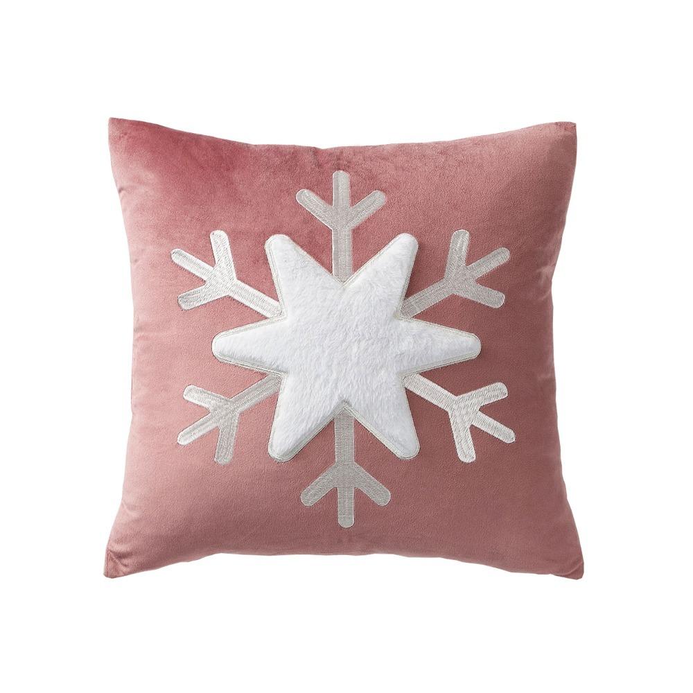 Christmas-themed Snowflake Cushion Pillowslip Unfilled Xmas Sofa Pillowcase  Christmas