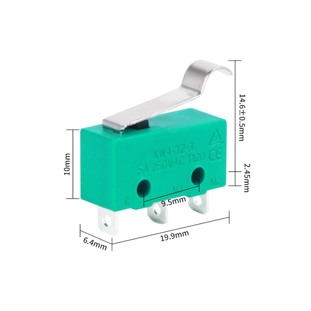 Имитирующие R-рычаг микропереключатели KW4-3Z-3 Маленький микропереключатель
