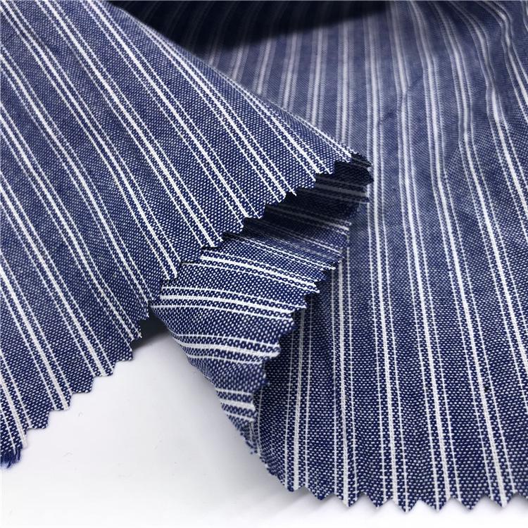 2024 Горячая Распродажа Чистый Хлопок Пряжа Окрашенная Полосатая Ткань Для Рубашек