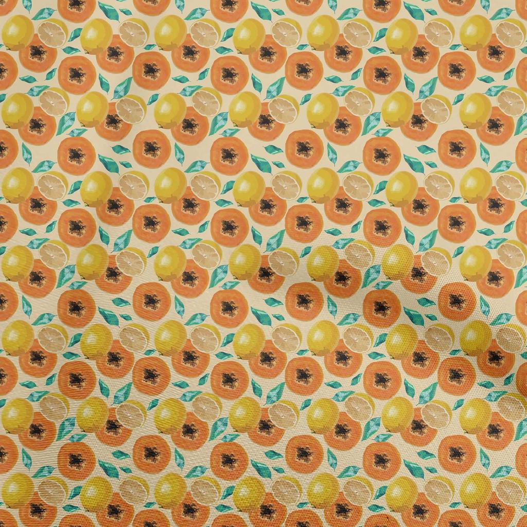 oneOone Ткань Cotton Flex Light Blue2 с фруктами, шитьем, принтами на ткани по ярдам 40 дюймов