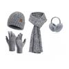 Christmas Hat, Scarf, Gloves, Water Cup Four-piece Set, Winter Velvet Warm Knitted Hat, New Year's Gift Box.