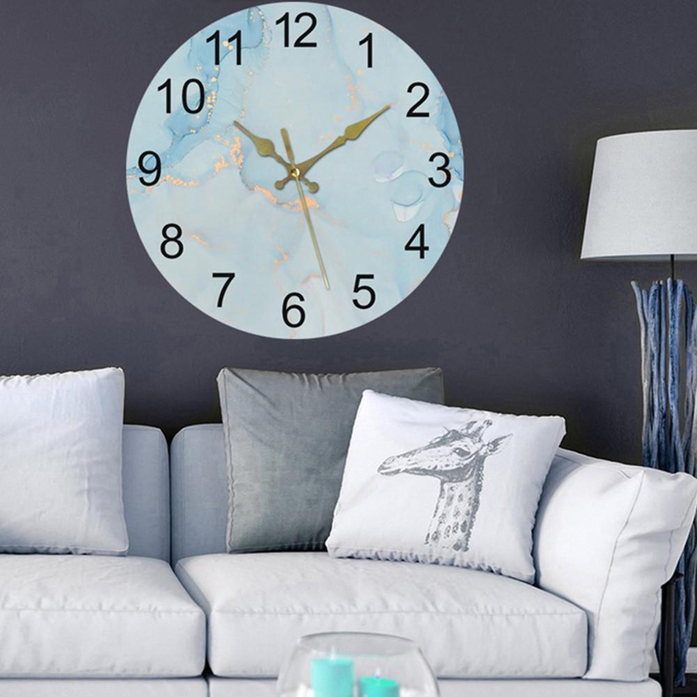 12-дюймовые настенные часы с мраморной текстурой, круглые настенные часы с мраморной текстурой, декор