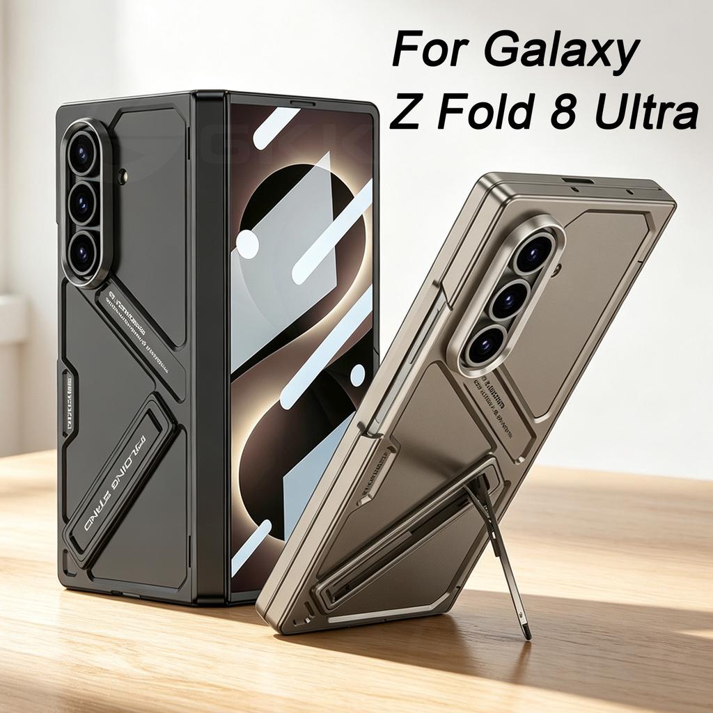Пластиковый матовый чехол с магнитной петлей для Samsung Galaxy Z Fold 8 Ultra, тонкая защитная крышка со подставкой для внешнего экрана, чехол для Galaxy Z Fold7