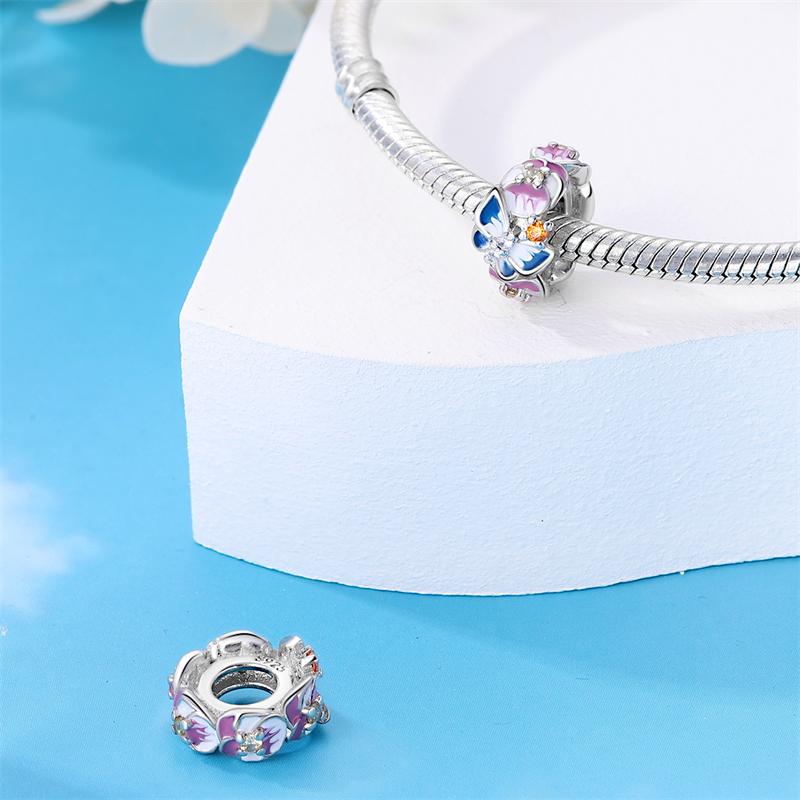 Шарм Медь Романтическая Цветочная Тема Коллекция Бисером 3 мм Оригинальный Браслет Ожерелье Женский Роскошный DIY Изысканное Ювелирное Изделие Подарок