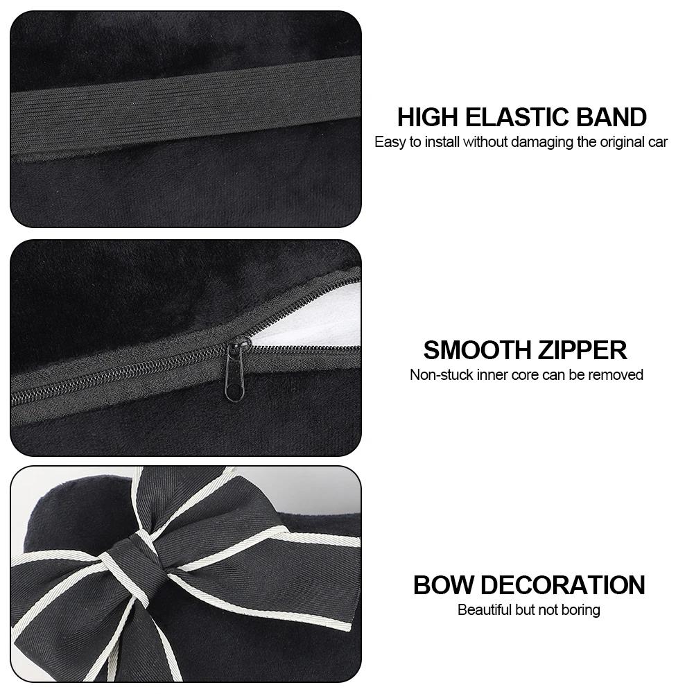 Подголовник для автомобильного сиденья, массажная подушка для шеи, регулируемая автоматическая подушка для головы и шеи, автомобильная подушка для шеи в форме связки, кавайные аксессуары