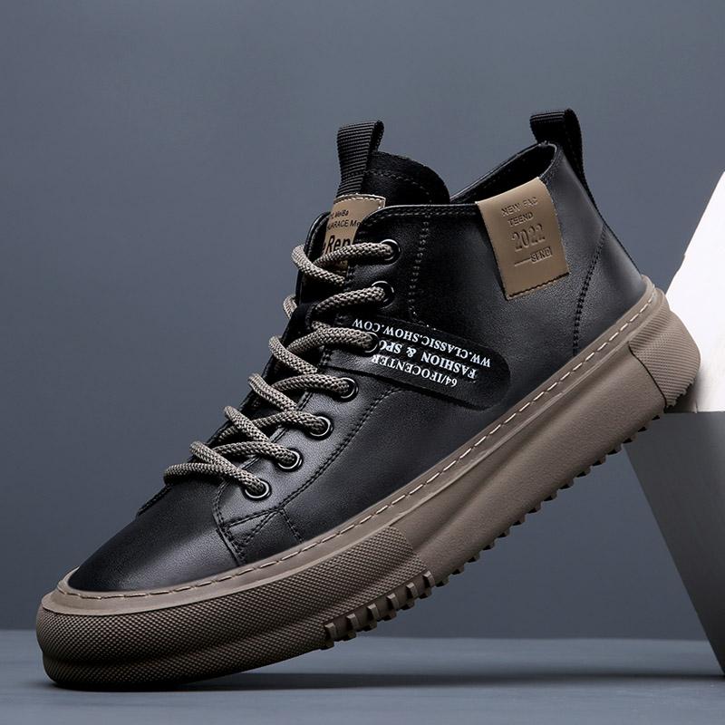 Высокие мужские кроссовки, модная мужская повседневная обувь, люксовые брендовые белые кроссовки, теннисные туфли, мужская модная уличная обувь для скейтбординга, мужская обувь