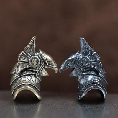 Египетский Святой Покровитель Гор Латунные Бусины-Ножи EDC DIY Плетеные Паракордом Браслеты Темляк Подвески Аксессуары Инструмент для Выживания Подвесной