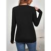 fall clothes for women Five white-petal, yellow-centrum daisies with green stems and leaves print sportswear womens tops Long-sleeved comfortable