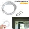 1Set PVC Steel Window Cord Cable Net White Curtain Track Wire Durable Wall Hanging Line