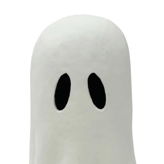 Фигурка призрака на Хэллоуин, жуткая маленькая белая статуэтка призрака из смолы, настольное украшение для дома на Хэллоуин, для украшения полок и столов.