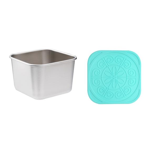 60/180 мл 1/6 шт. чашка для соуса с герметичной силиконовой крышкой, контейнеры для хранения продуктов из нержавеющей стали, кетчуп для пикника, закуски, штабелируемые банки для завтрака