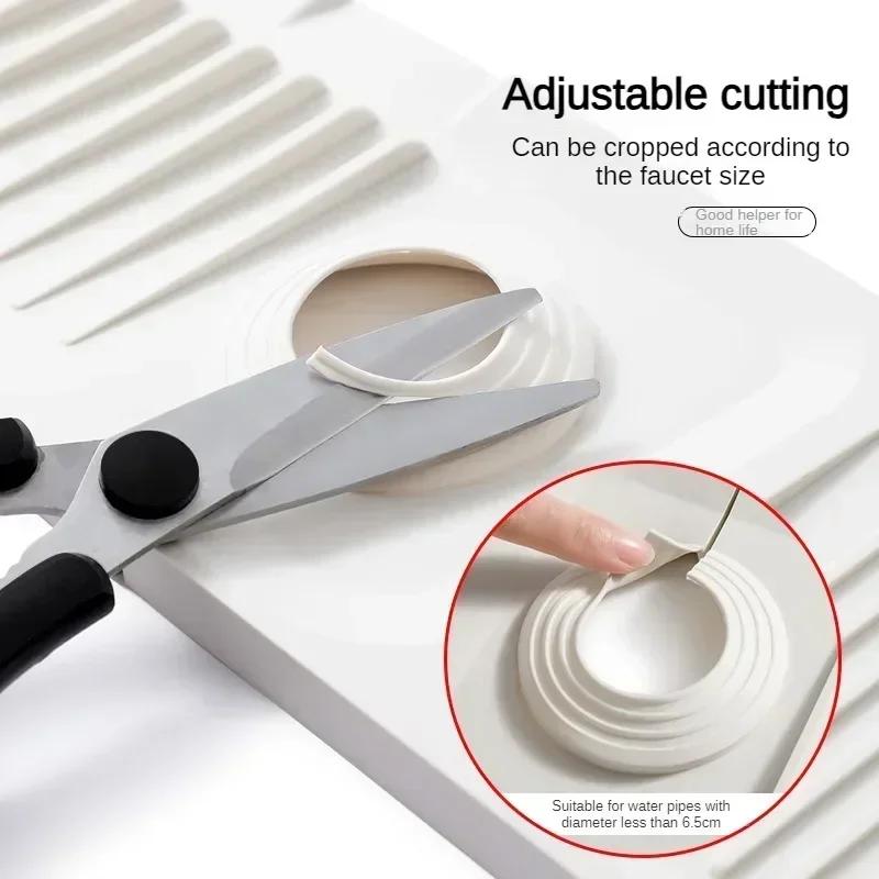 Силиконовый коврик для смесителя, защита от брызг для раковины, дренажная подкладка для смесителя, утолщенные сушильные коврики, кухонные и ванные инструменты, коврики для защиты столешницы