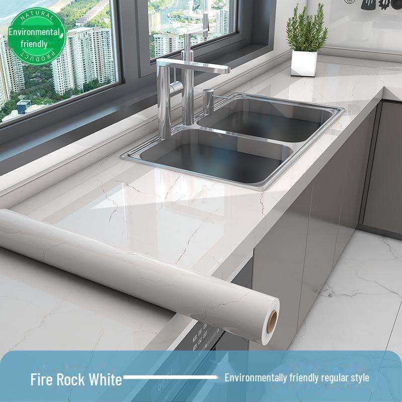 Мраморная антимасляная высокотемпературная самоклеящаяся наклейка для кухонной столешницы