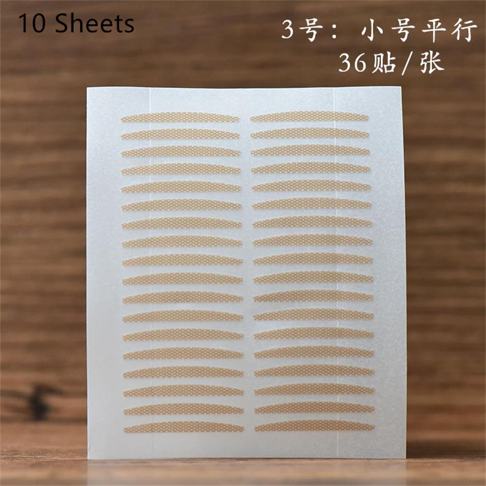 10sheet Gauze Lace Mesh Invisible Double Eyelid Sticker Waterproof Transparent Natural Self-adhesive Eyelid Tape Eye Makeup Tool