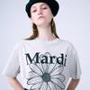 [Mardi Mercredi] Футболка с цветами Mardi Овсяный Черный