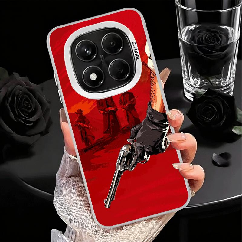 Мягкий чехол для телефона Red Dead R-Redemption для Xiaomi Redmi Note 13 14 15 Pro Plus 12S 12 11S 11 11T 10S 10 Ударопрочный задний чехол She