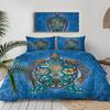 Sea Turtle Duvet Cover Set Pillow Cases Ocean Animal Turtle Bedding Set Queen King Kids Home Textiles Map Coral Soft Quilt Cover