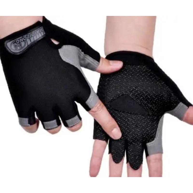 Противоскользящие дышащие перчатки с половиной пальца, дышащие велосипедные перчатки, фитнес-зал, бодибилдинг, кроссфит, спортивные перчатки