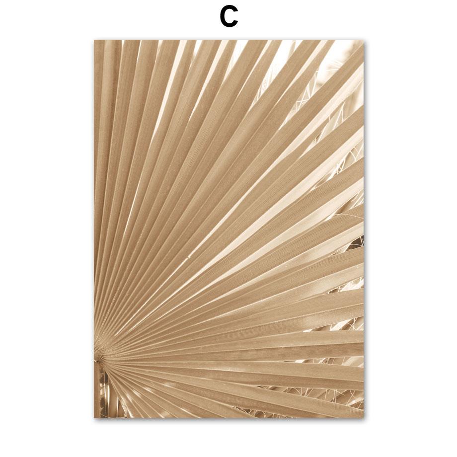 Lake House Reflection Beach Palm Leaves Tail Grass Wall Art Print Canvas Painting Nordic Poster Decor Pictures For Living Room