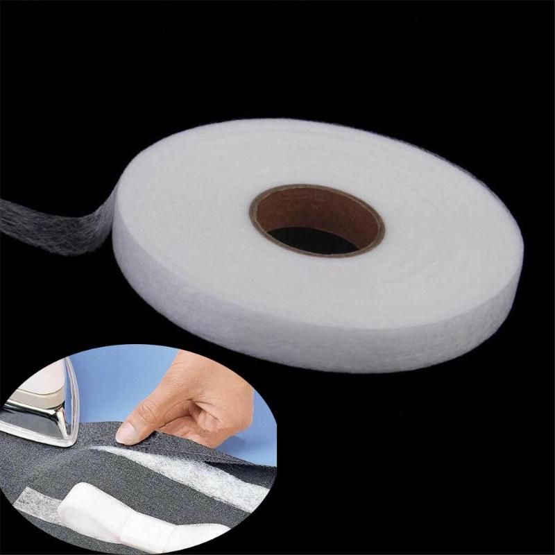 White Double Sided Sewing Accessory Adhesive Tape Cloth Apparel Fusible Interlining Fabric Tape Glue Tape