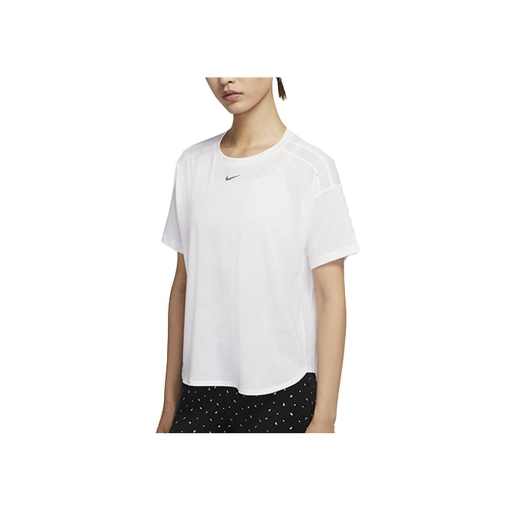 Nike Футболка для бега Pro AeroAdapt Quick-Dry, женская, белая CU5523-100