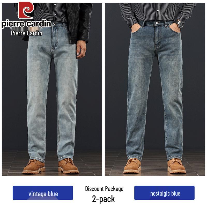Pierre Cardin Мужские джинсы прямого кроя в стиле business casual