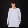 ASTRAL PROJECTION Graffiti Lettering Oversized Long Sleeve T-Shirt_White