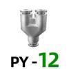 PU PV PE PY 304 stainless steel metal pneumatic quick coupling 4 6 8 10 12 14 16mm high pressure air pipe quick coupling