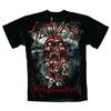Черная новая унисекс футболка Slayer World Painted Blood Skull