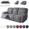1/2//3 Seater Recliner Sofa Cover Jacquard Solid Color Stretch Couch Coushion Lazy Boy Relax Sofa Slipcover for Living Room Home