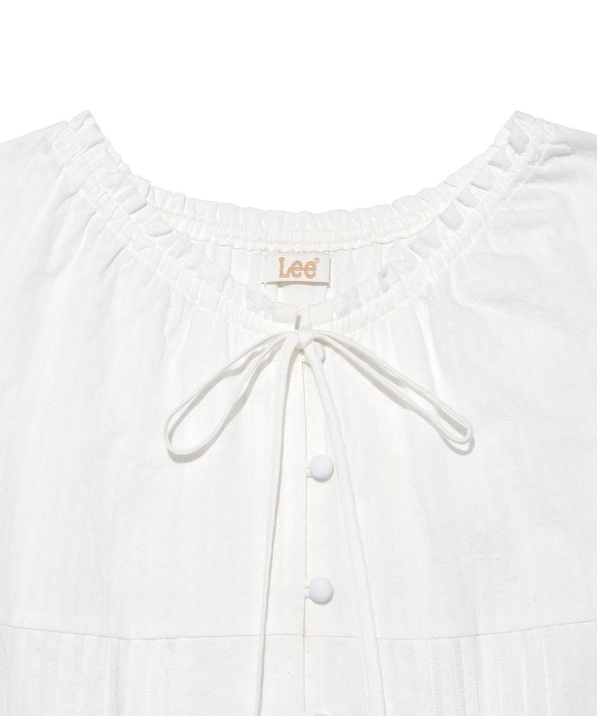 Lee Women'S Frill Short Sleeve Dress White