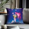 Hot BBbee and Puppycatied Cushion Cover Antidustmite Pillowcase Invisible Zipper Silky Short Plush Sofa Cushion Cover
