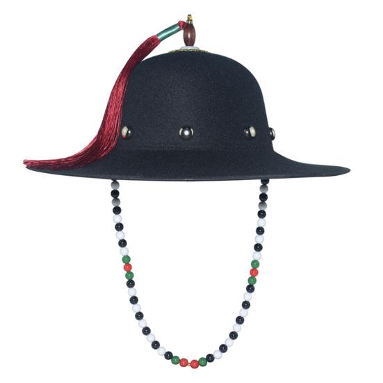 Черная шляпа от солнца Традиционная шляпа костюма летучей рыбы Широкие поля Защита от УФ-лучей Рыбалка Идол Косплей Кепка Головной убор