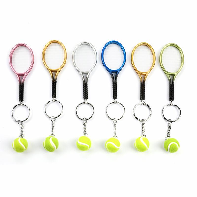 Милая спортивная мини-теннисная ракетка, кулон, брелок для ключей, аксессуары, подарки