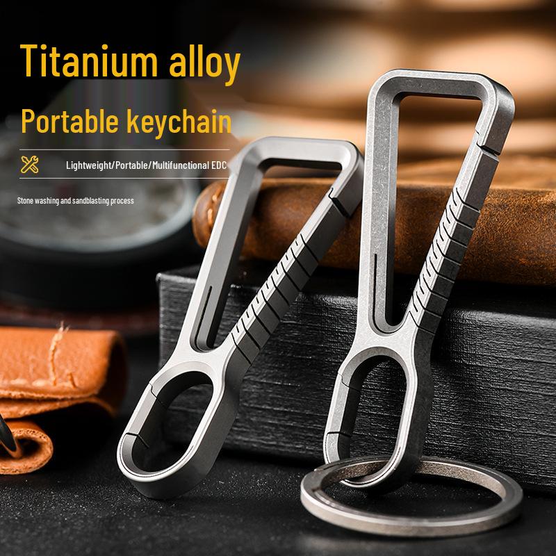 Pioneer EDC Титановый брелок Мужской поясной крючок для кемпинга и уличных аксессуаров