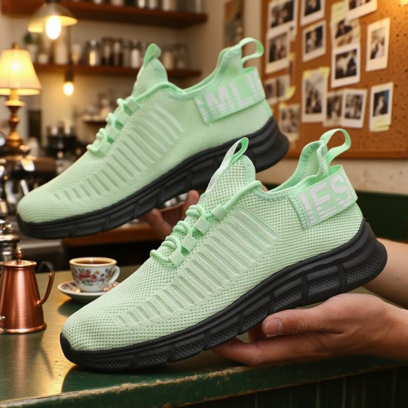 Breathable Women Sneakers Fashion Gym Casual Light Walking Shoes Fashion Soft Soled Comfortable Striped Tennis Sneakers For Men