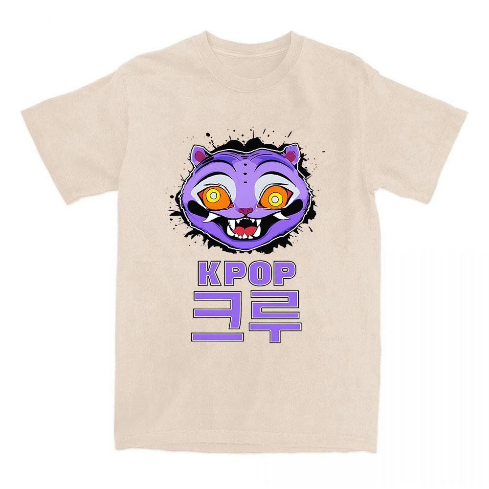 Saja Boys Comfort Colors T-Shirt KPop Demon Hunters Print T Shirt Summer Short Sleeve Cotton T Shirt Fashion Women Men Clothing