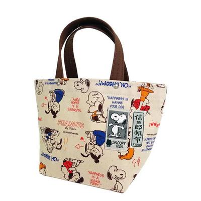 PEANUTS Snoopy PEANUTS Ichizawa Shinzaburo Hanpu Маленькая сумка-тоут с узором