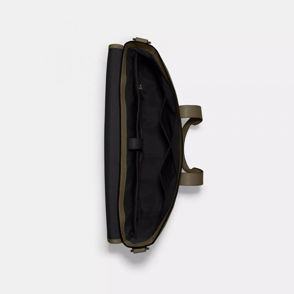 Coach Sullivan Portfolio Brief Gunmetal Black