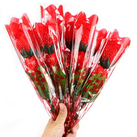 1Pc Glow In Dark LED Light Artificial Rose Flower Girl Romantic Gift Holiday Toy