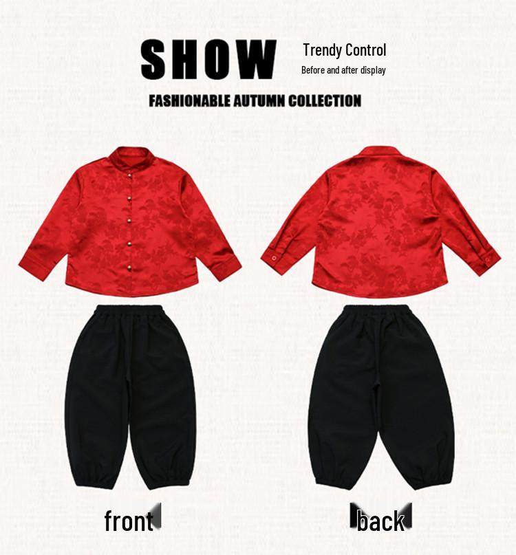 Детский ханьфу 2025: Весенне-осенний китайский костюм тан для мальчиков и девочек - Набор для выступлений Гуосюэ