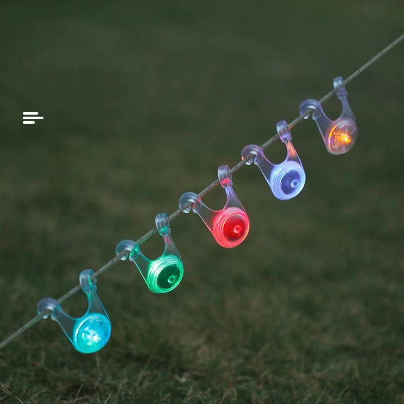 Outdoor colorful decorative lights warning lights camp lights camping tent lights flashing lights bicycle silicone lights frog lights