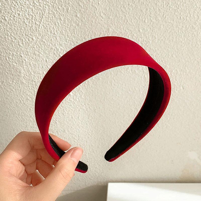 New 2022 High-End Retro Red Headband for Women - Perfect for Autumn, Winter & Holidays