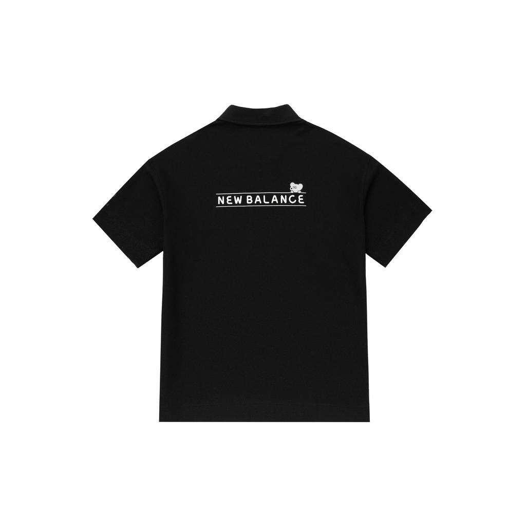 New Balance Polo Shirt Unisex Black 5FD26272-BK