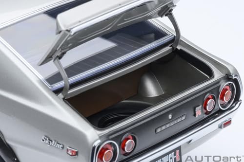 AUTOart 1/18 Nissan Skyline 2000GT-R (KPGC110) Tuned Version Silver Finished Product 77466