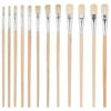 12 шт. акриловых кистей, акварельных кистей, разных размеров кистей, кисти с деревянной ручкой для акрилового масляного искусства, детализации наскальной живописи