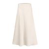 Women's High Waist Skirt Women's A-line Skirt Summer Solid Color Midi Skirt High Waist