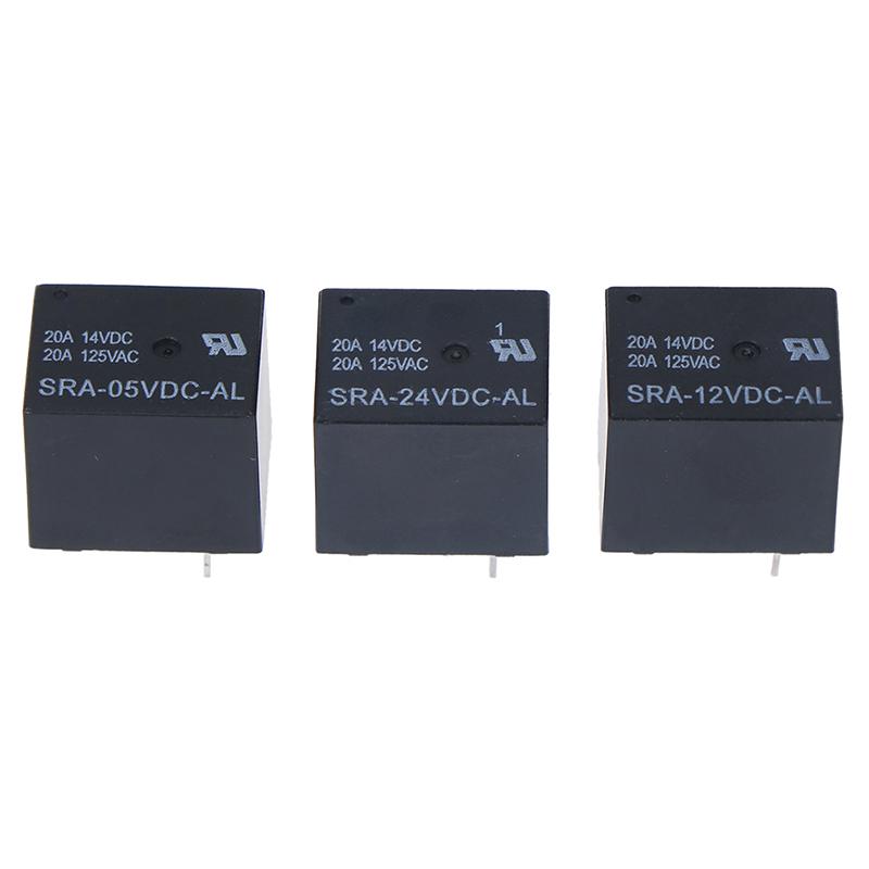 SRA-05VDC-AL SRA-12VDC-AL SRA-24VDC-AL 5V 12V 24V 20A T74 4PIN Relay